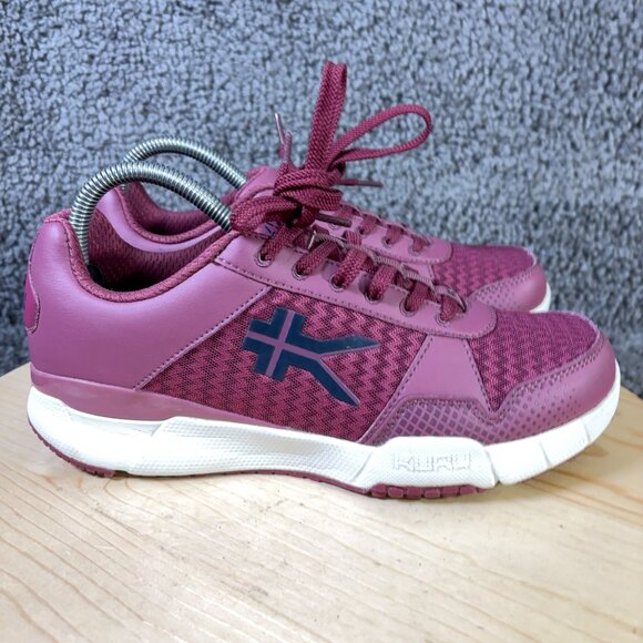 Kuru Quantum 2 Running Shoe Womens Size 7.5 Burgundy Blue Gym Training Sneakers - Picture 3 of 8